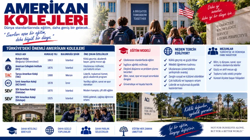 Amerikan Kolejleri: Türkiye'deki Amerikan Liseleri, Ücretleri ve Kayıt