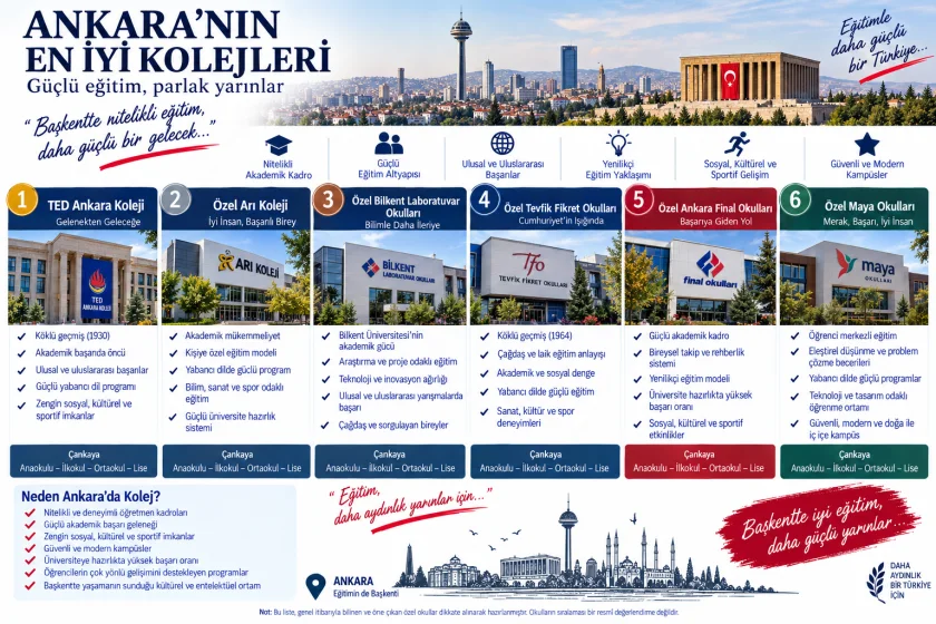 Ankara En İyi Kolejler: Özel Okullar ve Seçim Rehberi
