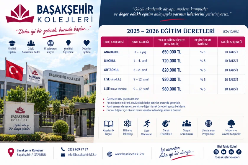 Başakşehir Kolejleri: Özel Okullar, Fiyatlar ve Bölge Rehberi