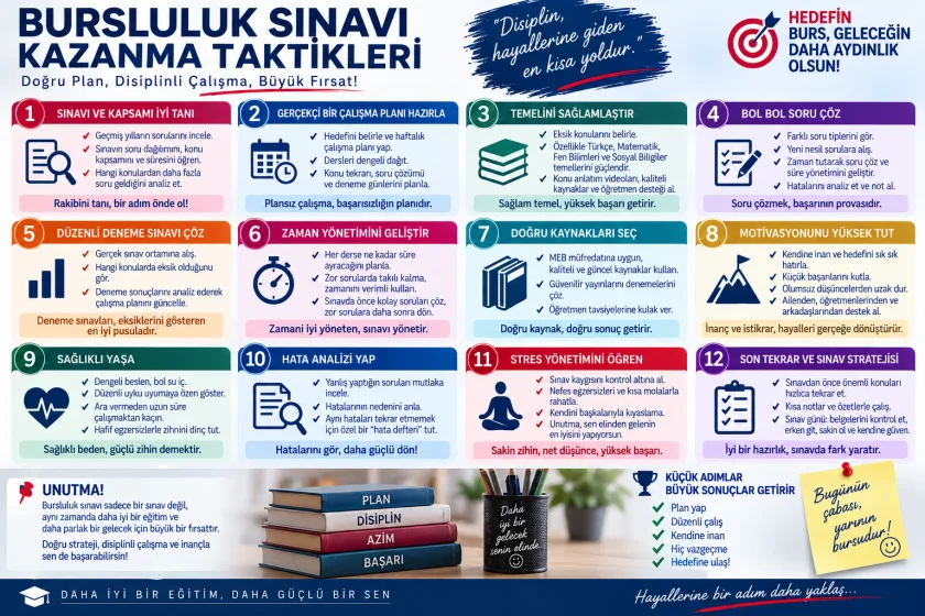 Bursluluk Sınavı Kazanma Taktikleri: Başarı İçin Çalışma Rehberi