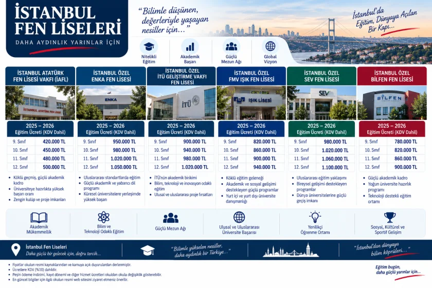 İstanbul Fen Liseleri: LGS, Taban Puanları ve Tercih Rehberi