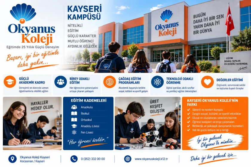 Kayseri Okyanus Koleji: 2026-2027 Güncel Kampüs ve Ücret Durumu