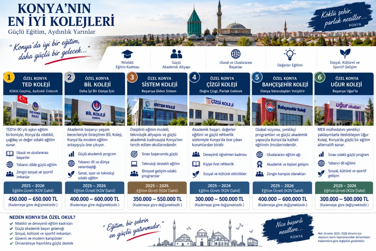 Konya En İyi Kolejler: Özel Okullar ve Seçim Rehberi