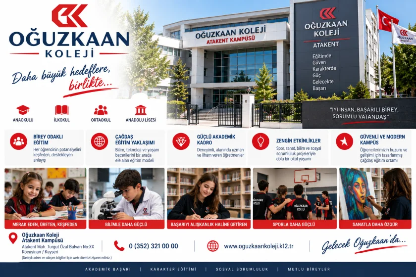 Oğuzkaan Koleji Atakent: 2026-2027 Fiyatları, Eğitim ve Kayıt