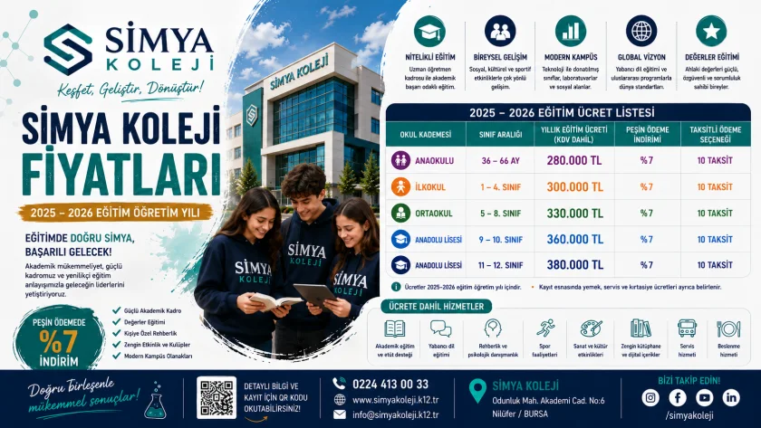 Simya Koleji Fiyatları 2026-2027: Güncel Ücretler ve Burslar