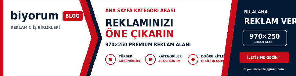 Ana Sayfa Kategori Arası reklamı